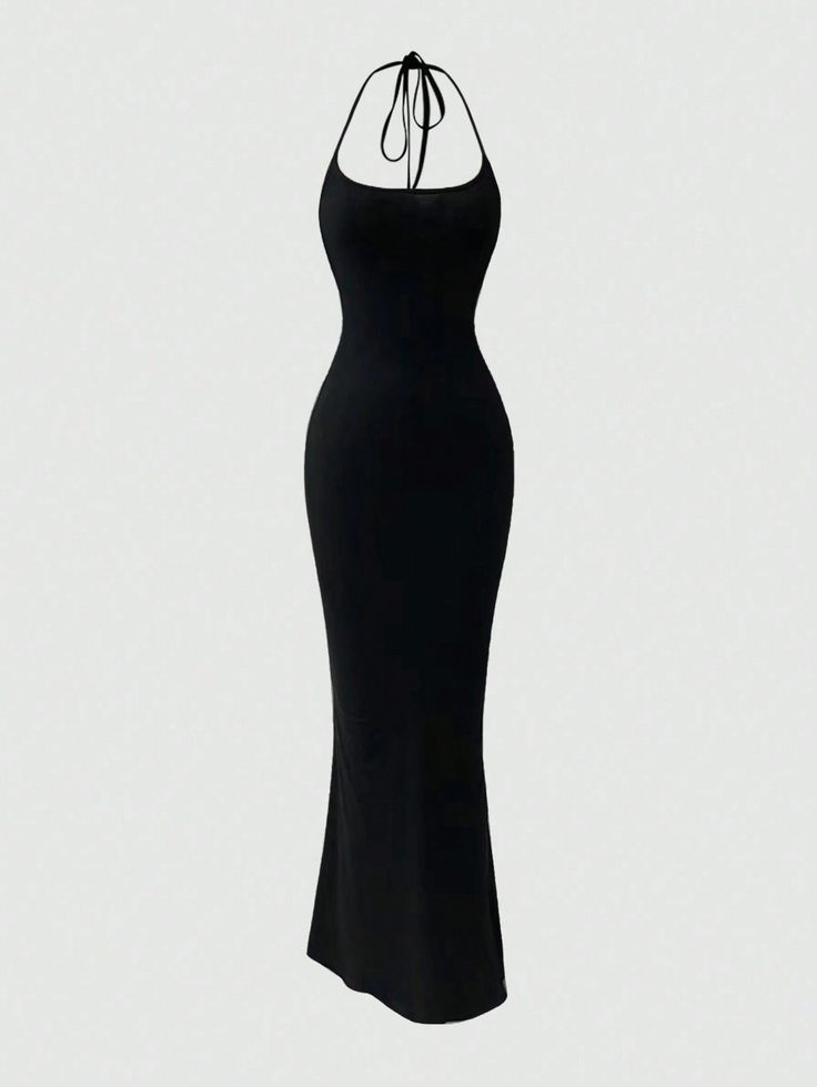 Black Top-Straped Dress
