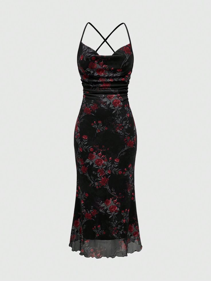 Black Rose Floral