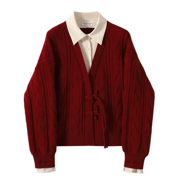 Red Long Sleeved Autumn W