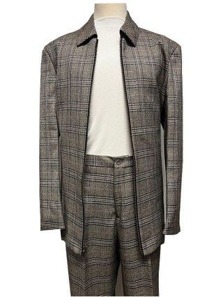 Gray Plaid Suit