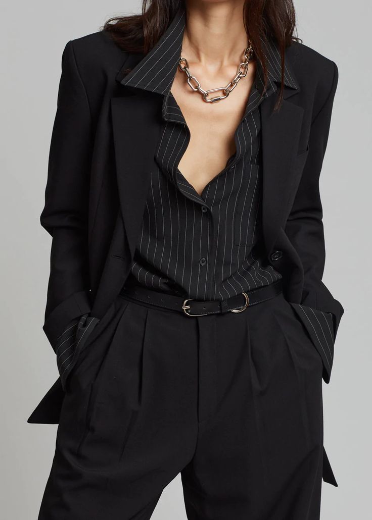Stripped Pant Suit