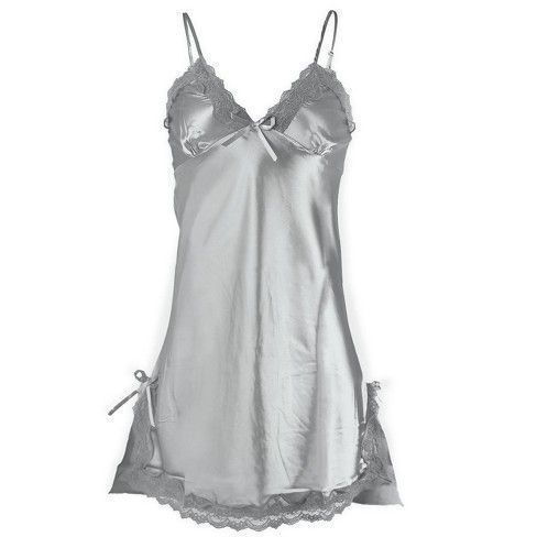 White Laced Satin Pajama