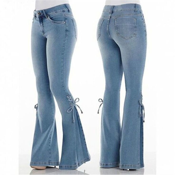 y2k Blue Jeans w/ Bow