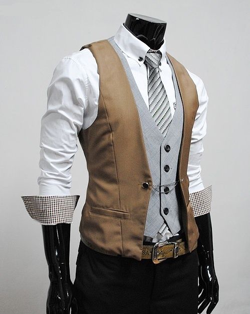 Brown Vest w/ Gray Undertone