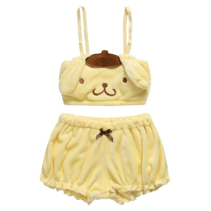 Yellow Animal Pajama Set