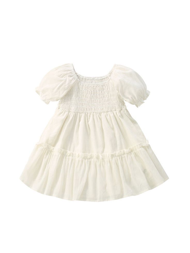 Frill Dress w/ Poofy Sleeve