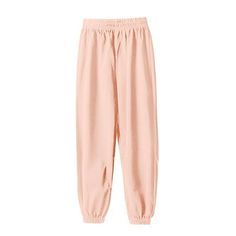 Loose Pink Cotton Sweatpant