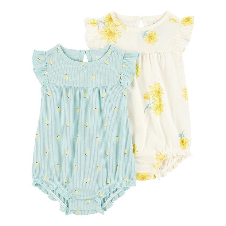 2-Set Colorful Baby Rompers