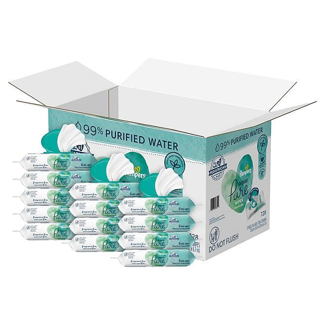 13 Packs of Pampers Baby Wipes