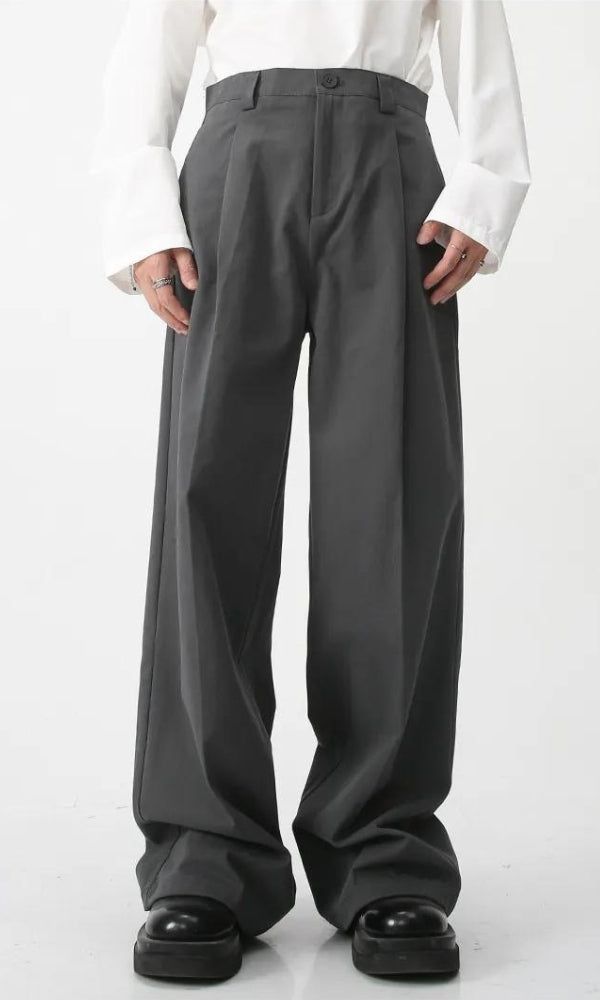 Baggy Grey High Waisted Pants