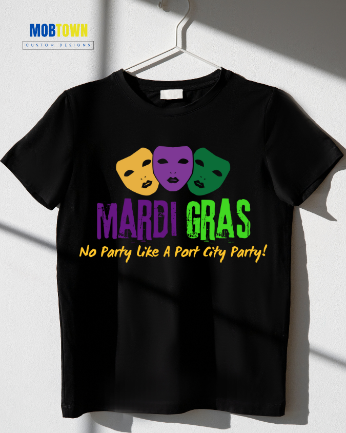Mardi Gras “No Party Like A Port City Party” T-Shirt