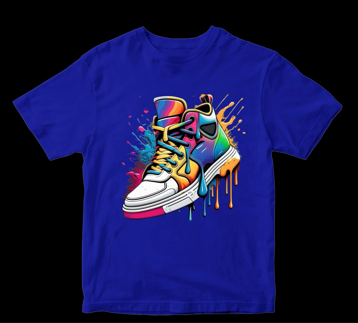 Blue Urban Casual Tshirt by Mobtown Custom Designs