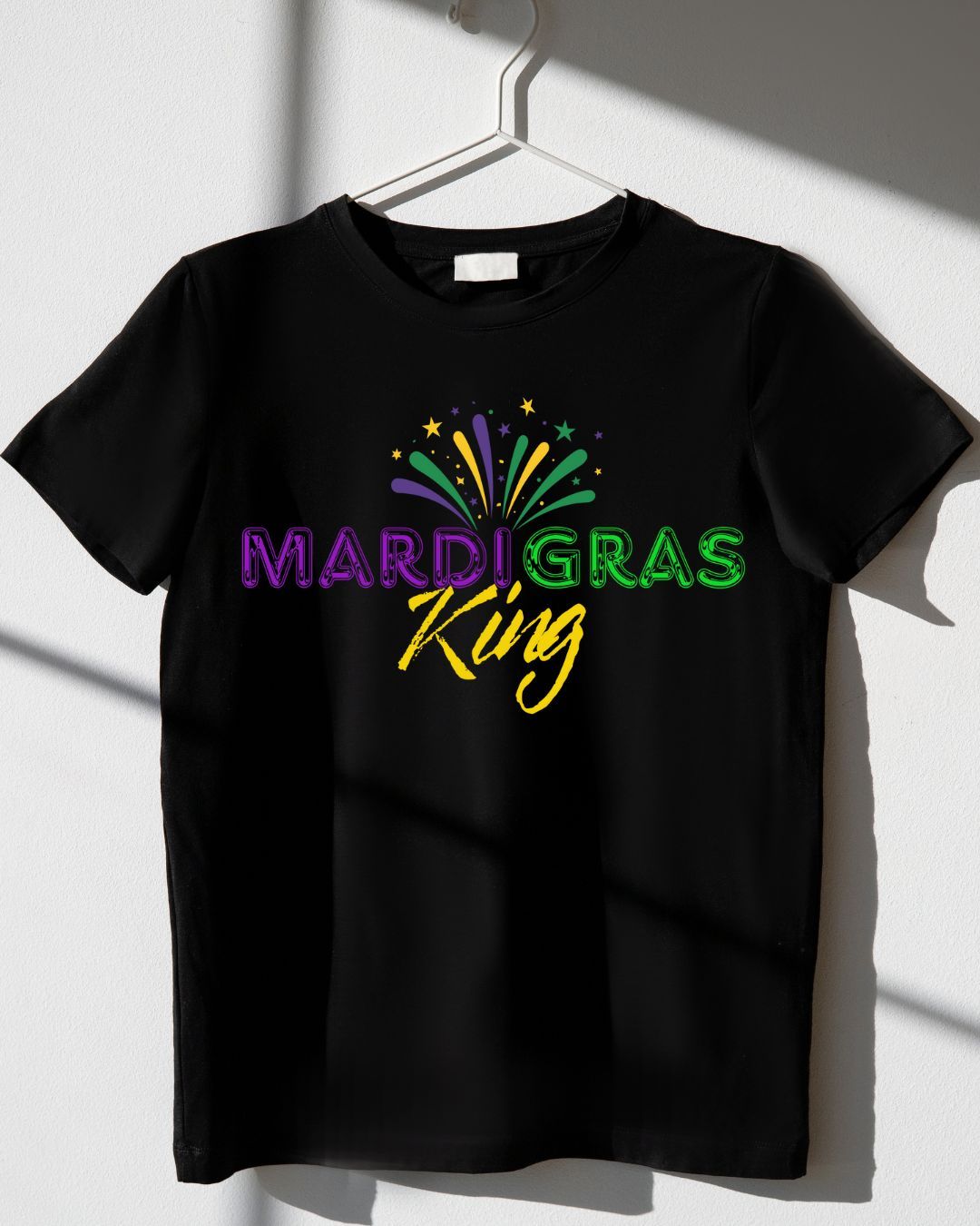 Mardi Gras King T-Shirt by Mobtown Custom Designs
