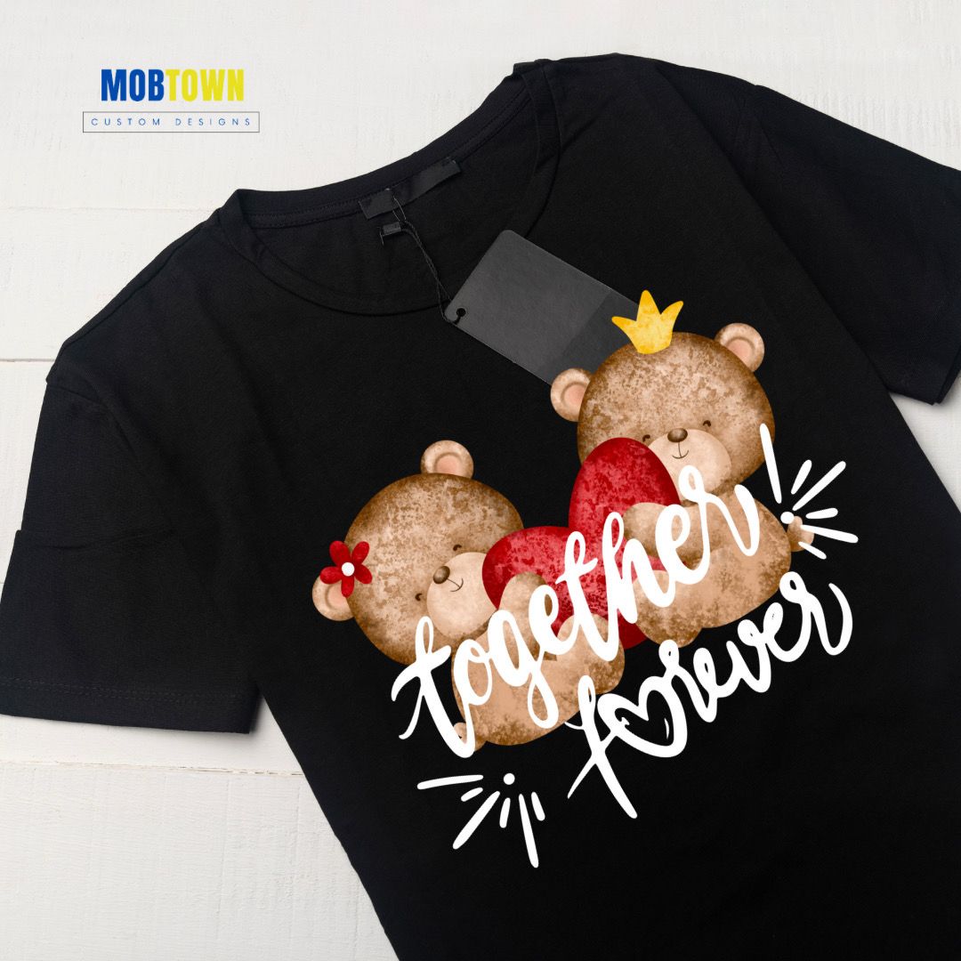 Together Forever Valentine T-Shirt by Mobtown Custom Designs