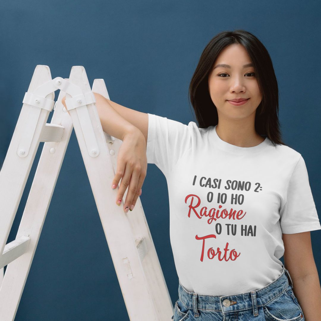 Maglietta &quot;I CASI SONO 2: O IO HO RAGIONE O TU HAI TORTO&quot;