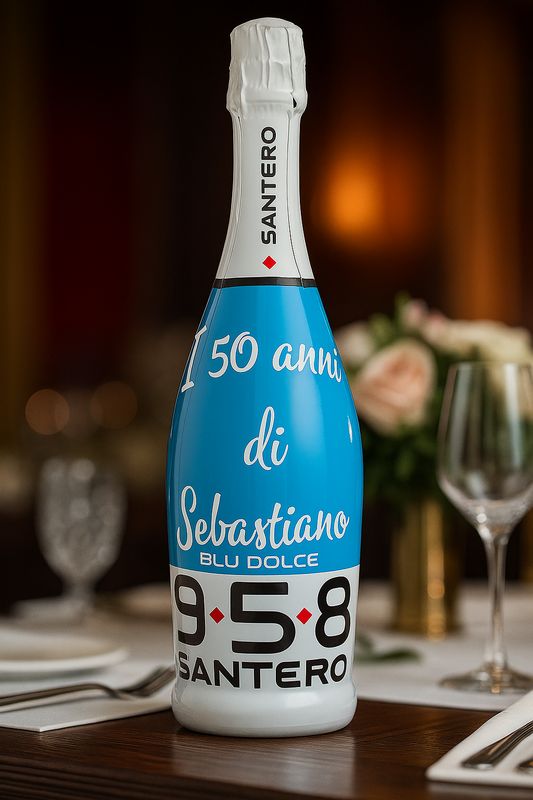 🥂 Bottiglia Santero 958 Personalizzata – 750ml