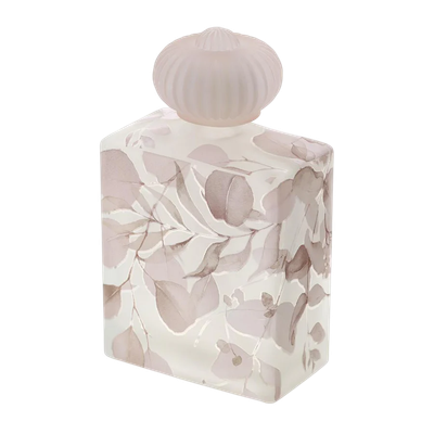 BOTTIGLIA VETRO BOTANIC ROSA