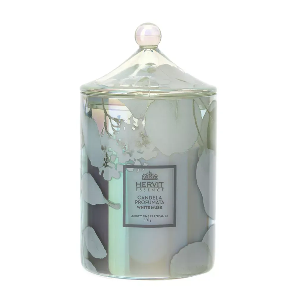 CANDELA BOTANIC PAGODA 9,5X18 520G BIANCO