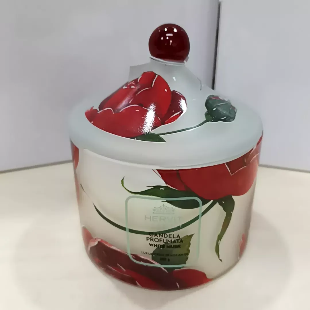 CANDELA ROSE BACCARAT DIA.9,5X12CM 260G