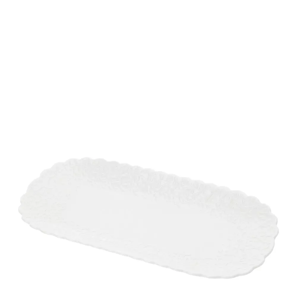 VASSOIO OVALE PORC.BIANCA 36X15CM