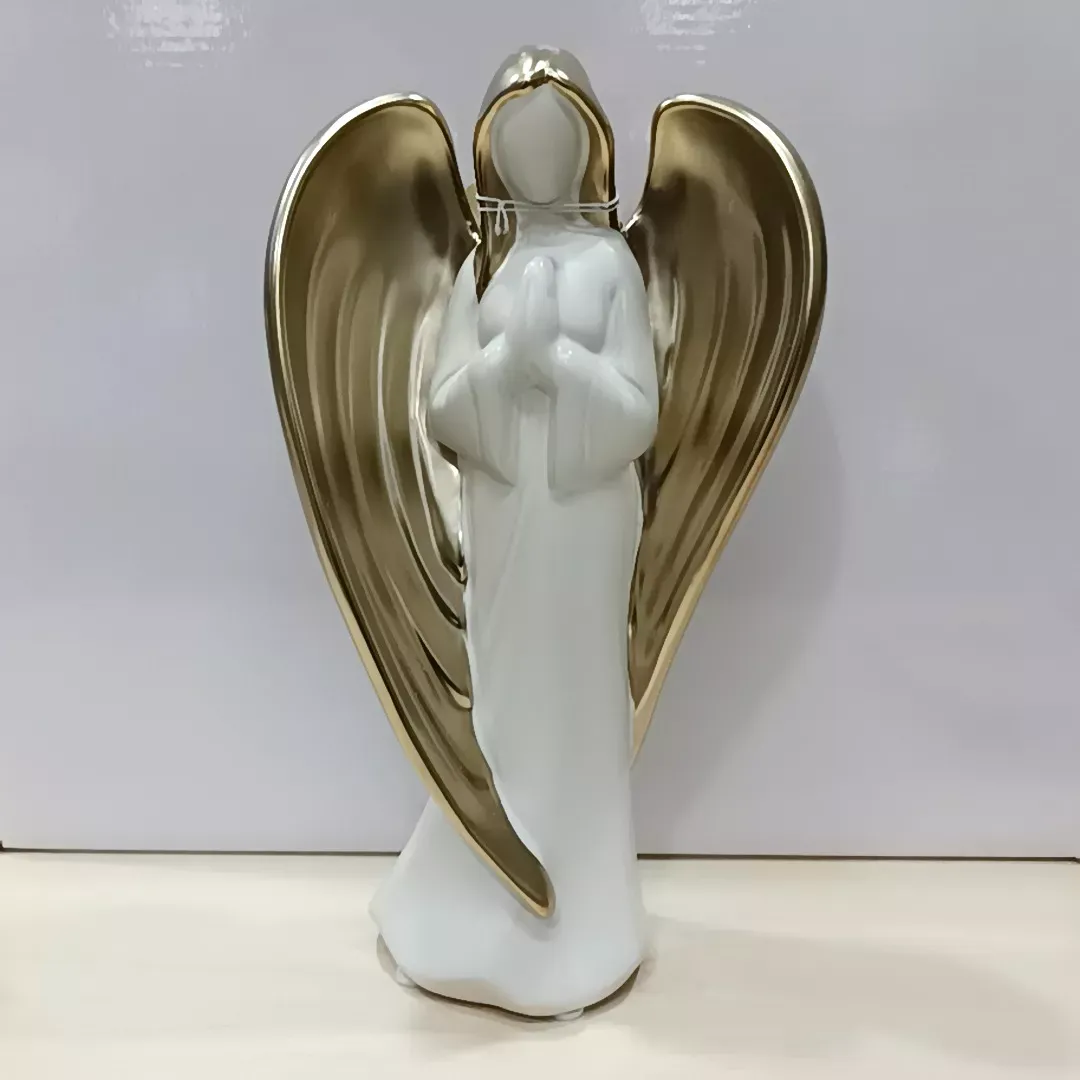 ANGELO GRES BIANCO 25CM ALI ORO/CHAMPAGN