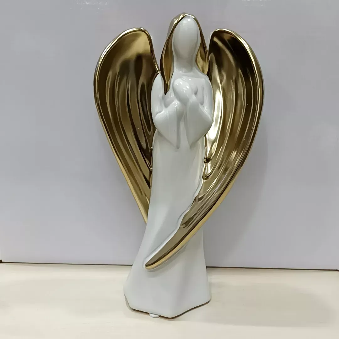 Angelo Gres Bianco 25cm Ali Oro/Champagn
