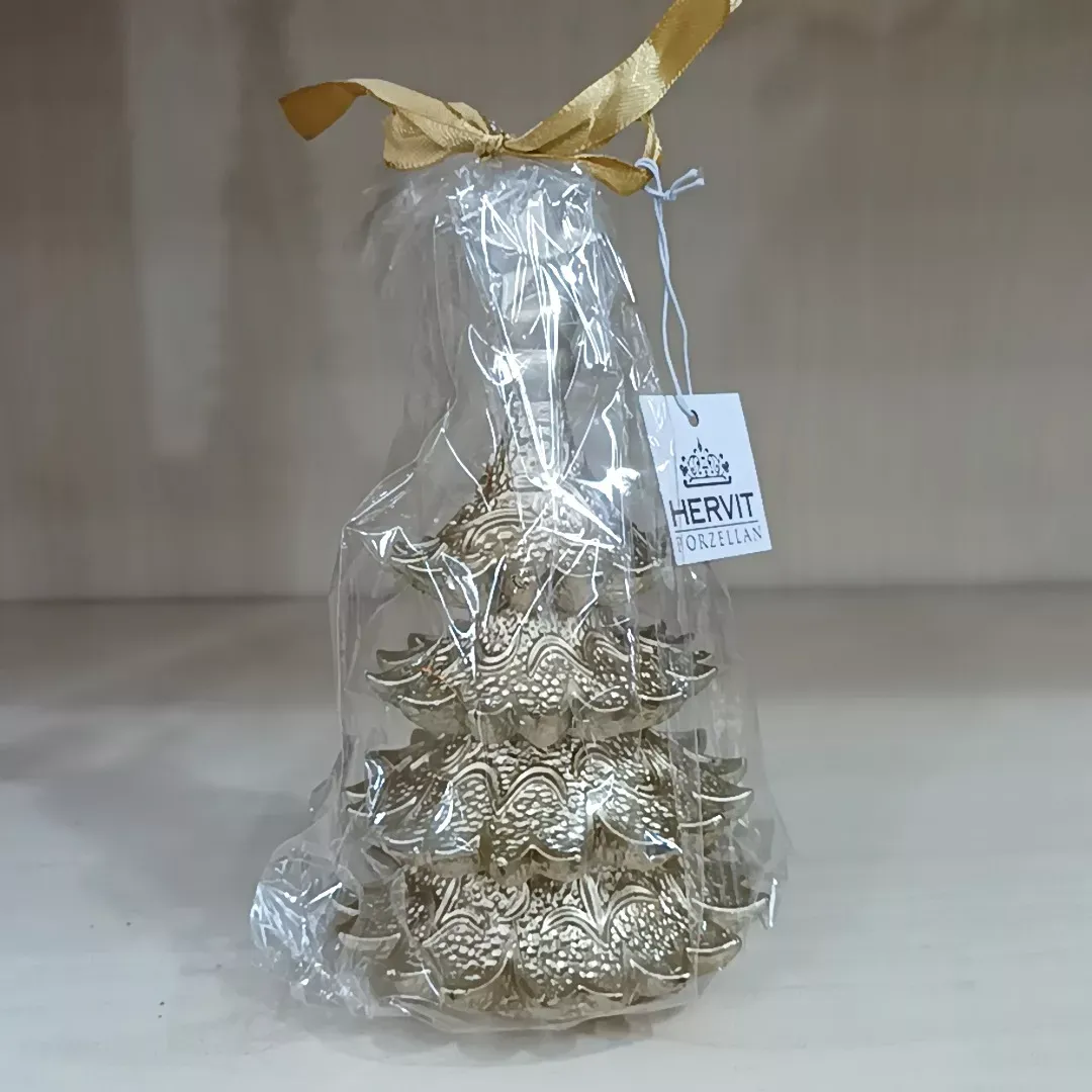 CANDELA ALBERO ORO DIA.8.5XH15CM