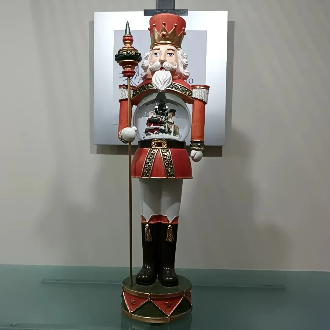 SOLDATINO RESINA CARILLON 51CM ROSSO