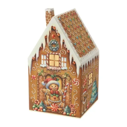 LAMPADA LED CASETTA CARTA 11X11XH20CM