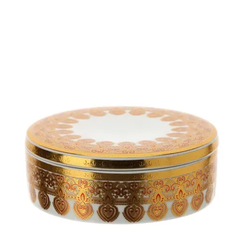 BOX PORCELLANA BYZANTIUM DIA.12XH4,5CM