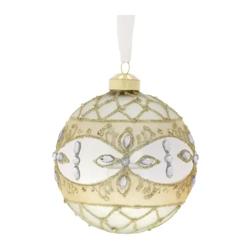 SFERA VETRO SOFF.DEC.NET DIA.10CM ORO