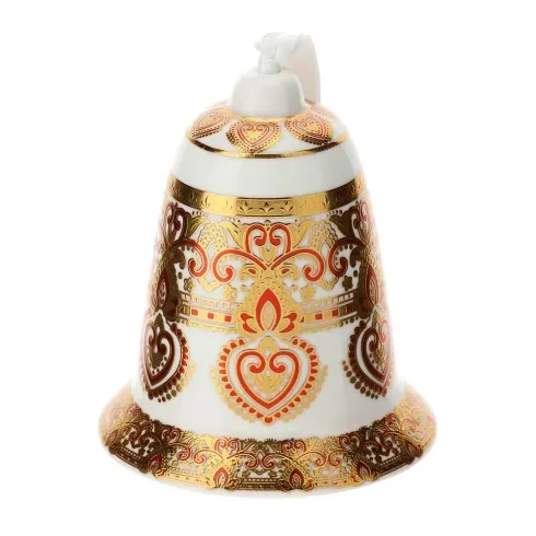 CAMPANA PORCELLANA BYZANTIUM DIA.8XH9CM