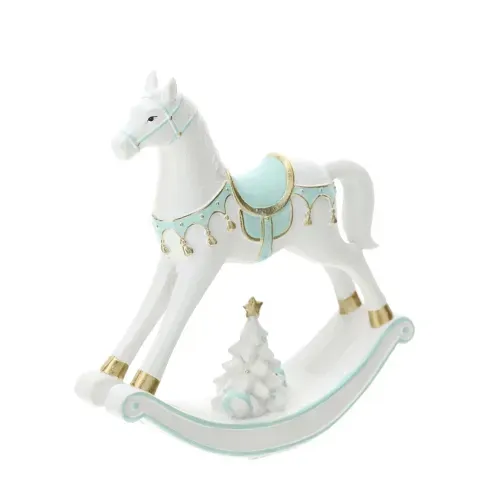 CAVALLO A DONDOLO RESINA 13XH14CM