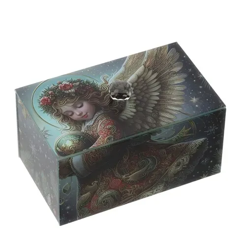 SCATOLA VETRO ANGELO 15X9XH9,5CM