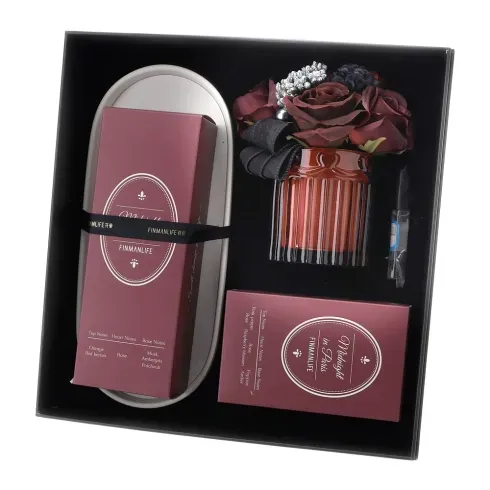 SET LUXURY FRAGRANZA ROSSO L29XH17CM