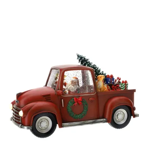 PICK UP BABBO NATALE LED 28X13XH17CM