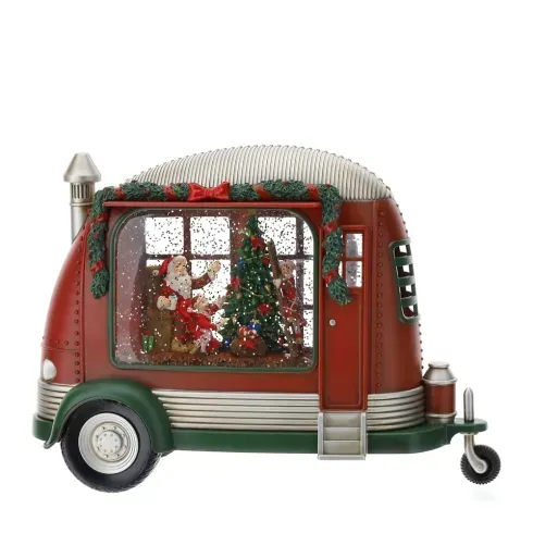 ROULOTTE BABBO NATALE LED 28X10XH20CM