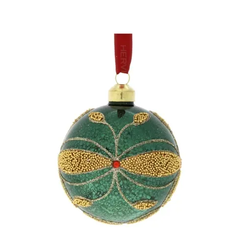 SFERA VETRO SOFF.DEC.FLEUR DIA.8CM VERDE