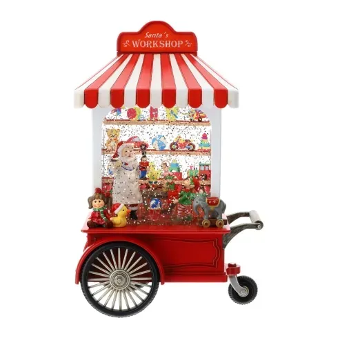 WORKSHOP BABBO NATALE LED 17X10XH27CM