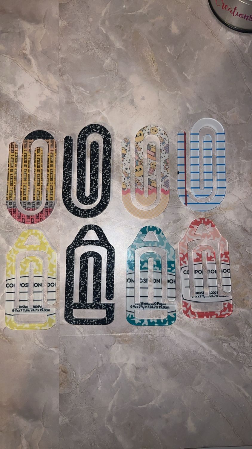 Jumbo Acrylic Clips