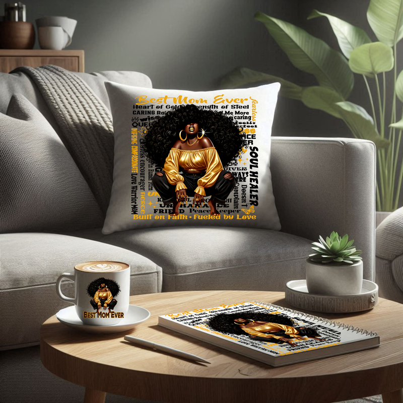 Best Mom Ever Set (Pillow, Journal, Coffee Mug)