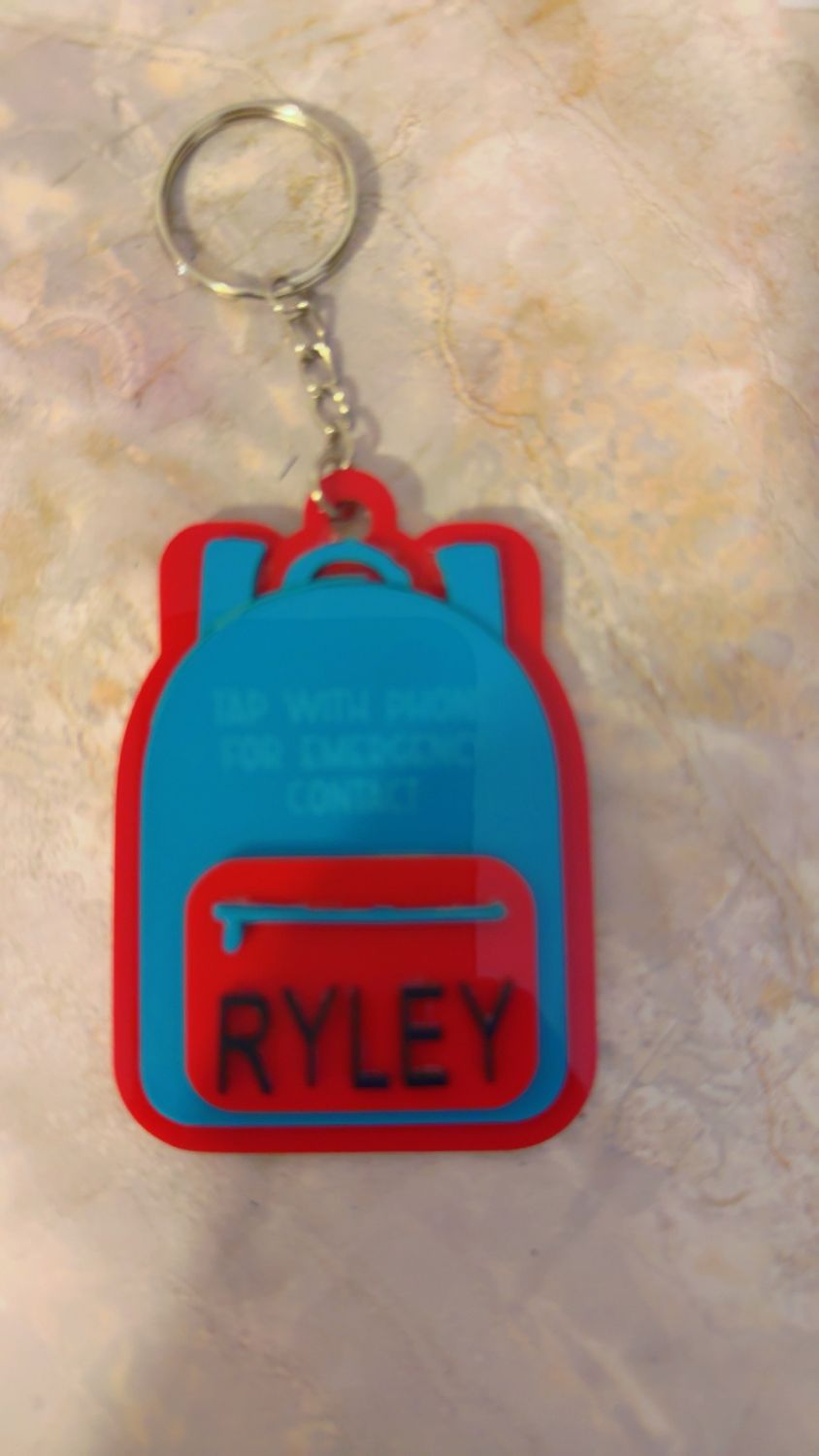 Emergency Contact Keychains