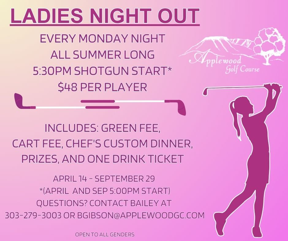 7/21 - Ladies Night Out @ 5:30pm