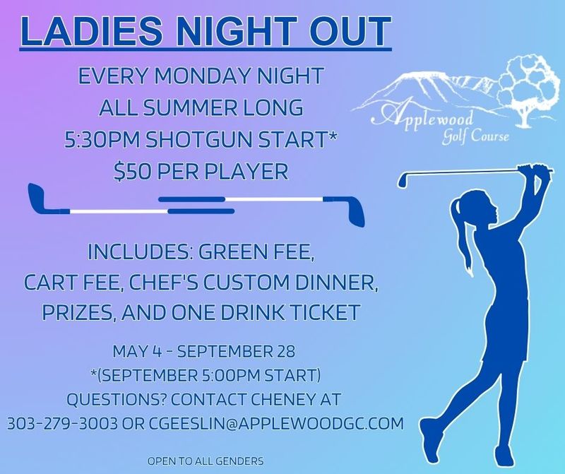 5/11 - Ladies Night Out @ 5:30pm