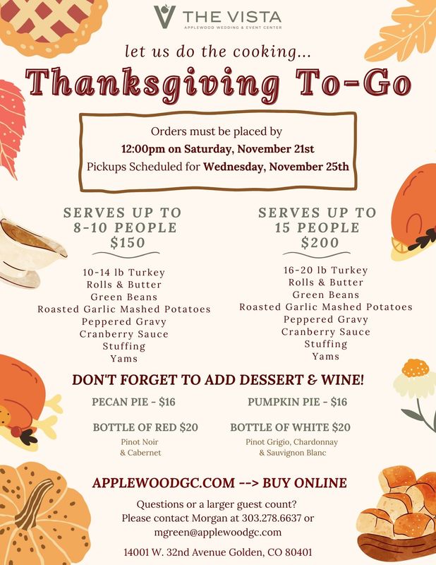 Thanksgiving To-Go
