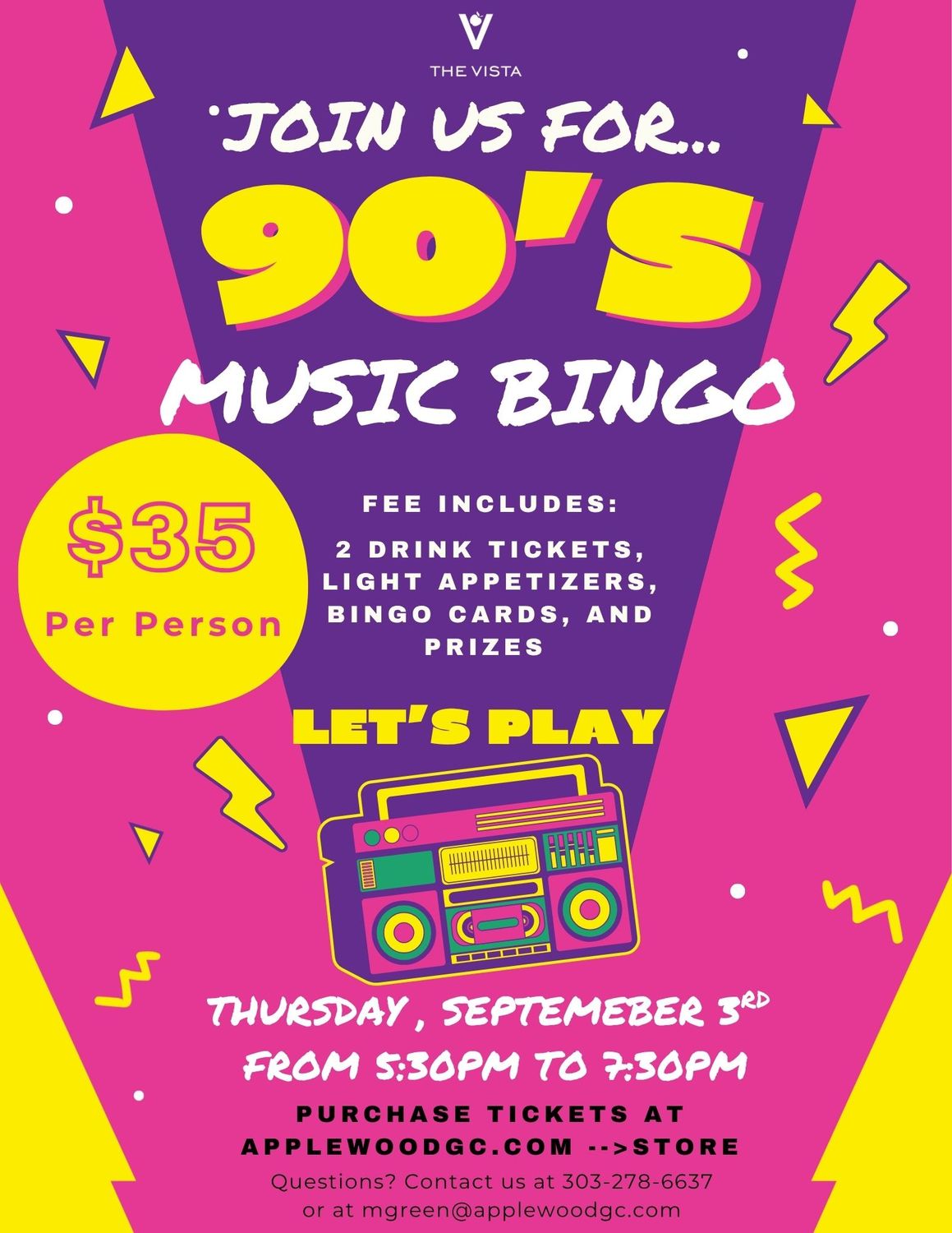 90's Music Bingo 90's Music Bingo