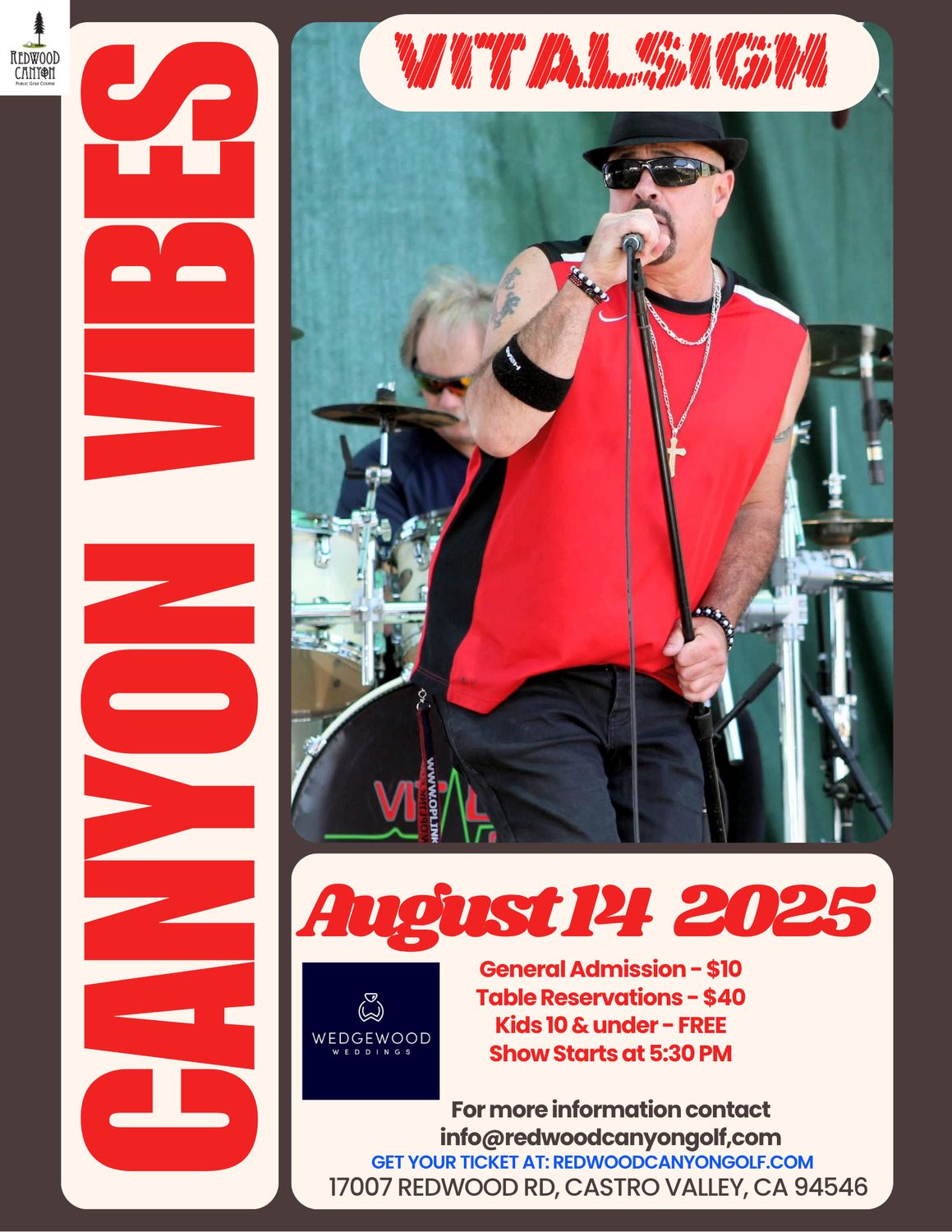 [August 14] General Admission Ticket - Canyon Vibes Concert [VitalSign]