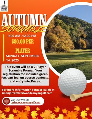 Autumn 2-Player Scramble [09/14/2025]