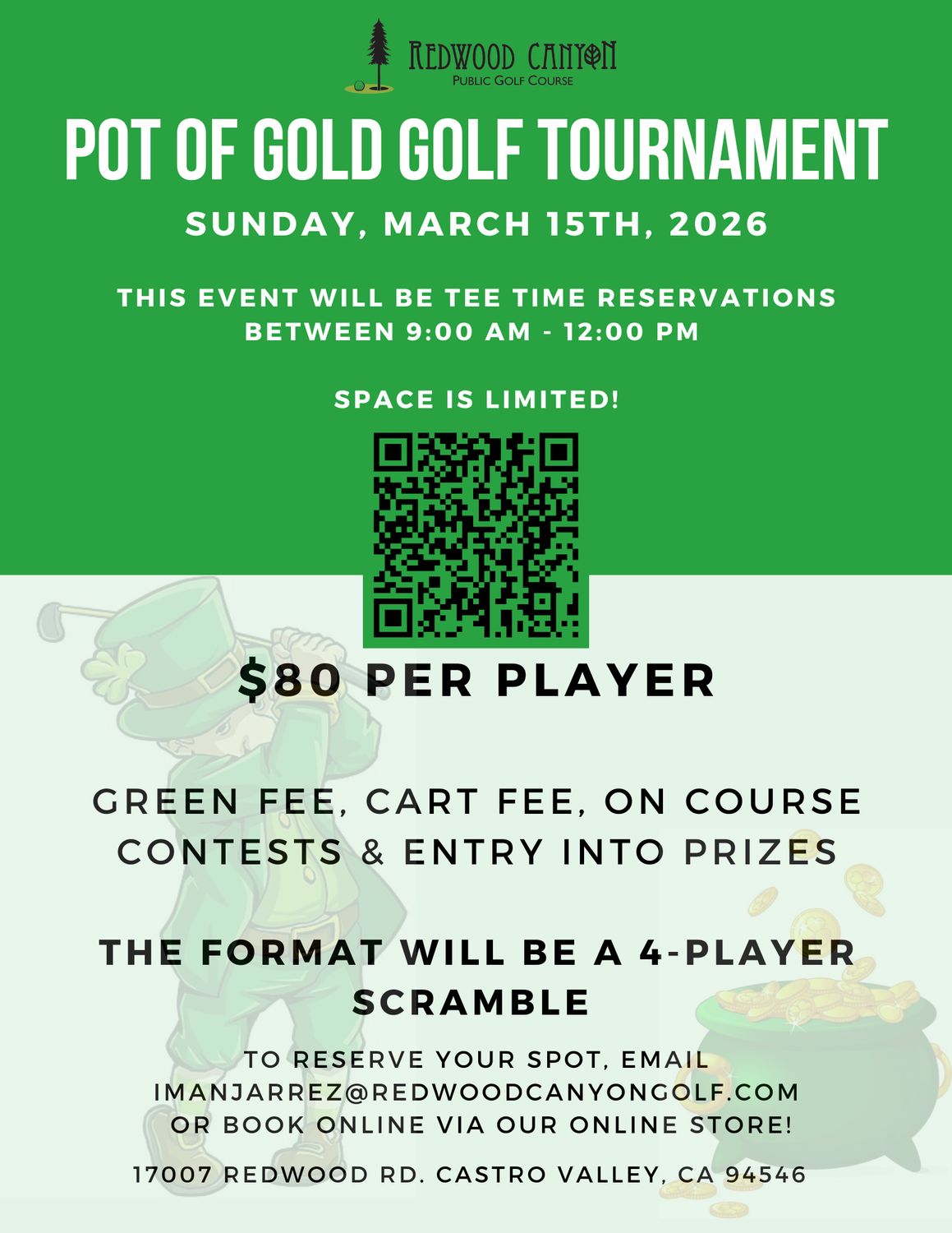 Pot of Gold 4-Player Scramble Pot of Gold 4-Player Scramble