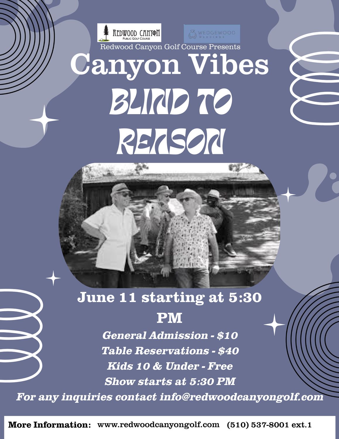 [June 11] General Admission Ticket - Canyon Vibes Concert [Blind to Reason]